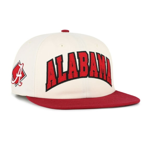 Unisex '47  Cream Alabama Crimson Tide Crossover Off Hand Captain Adjustable Hat