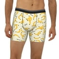 thumbnail image 2 of Rateoe Banana Print Men’s Underwear Boxer Briefs Soft Comfortable Underwear Boxer Briefs, Long Leg Briefs,Anti-chafing Boxer Briefs, 2 of 7