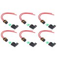 thumbnail image 4 of Inline Fuse Holder, Wide Application 12AWG ABS PVC  Electrical Conductivity IP66 Waterproof 6Pcs 30A Blade Fuse Holder  for Car, 4 of 8
