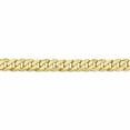thumbnail image 3 of 10K Yellow Gold 6.75mm Flat Beveled Curb Chain (20 X 6.75) Made In South Africa 10fbu180-20, 3 of 5
