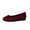 Red, variant on Fesfesfes Women Shoes Round Toe Solid Color Round-Toe Flats Shoes Comfortable And Breathable Lightweight Soft Casual Shoe 39(7)