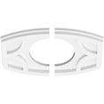 thumbnail image 2 of 12"W x 8"H x 5"ID x 6 1/2"C x 1"P Kailey Architectural Grade PVC Contemporary Ceiling Medallion, Two Piece, 2 of 11