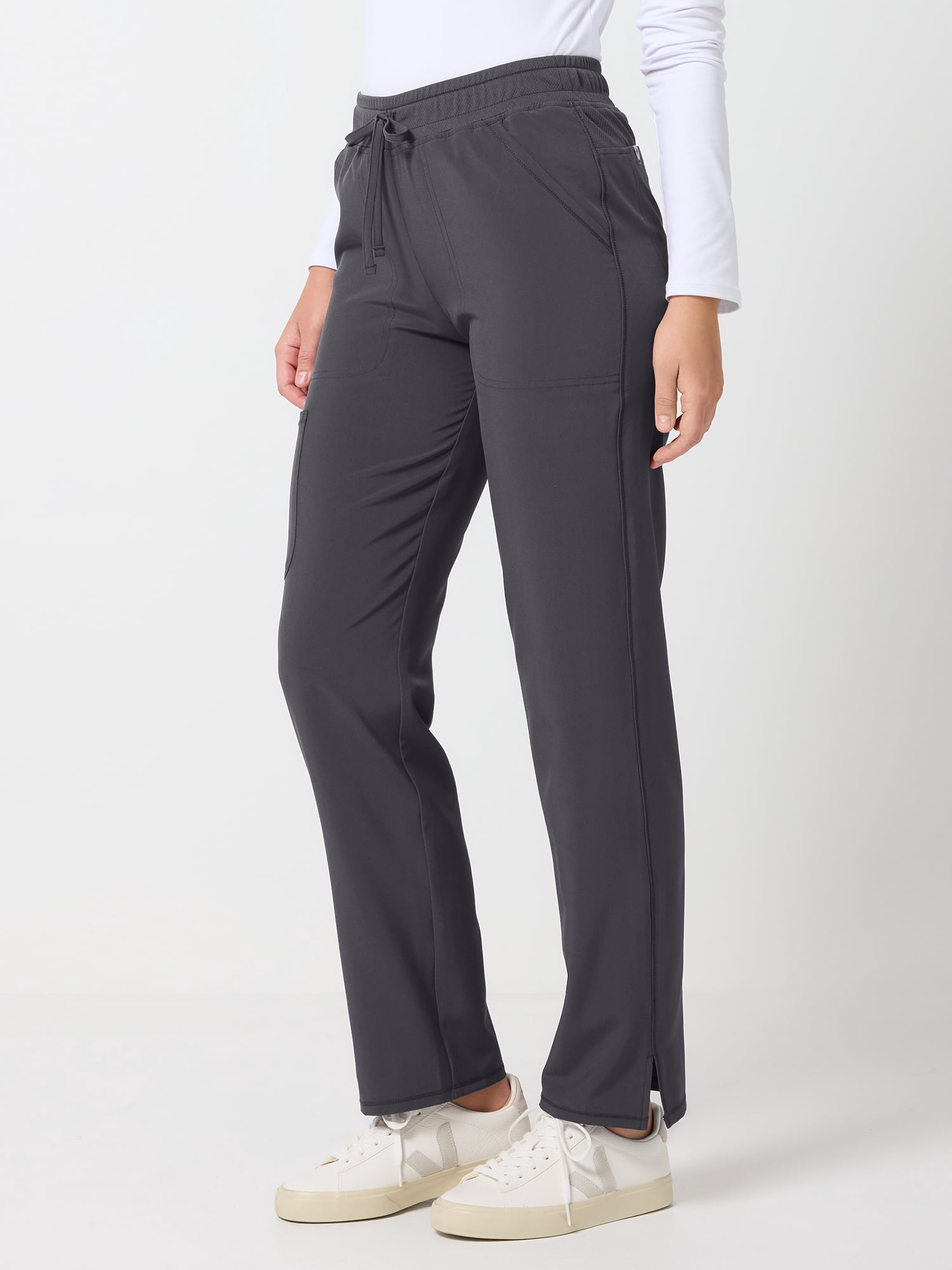Scrubstar Performance Women’s Antimicrobial Drawstring Cargo Straight Leg Scrub Pant, Sizes XS–3XL