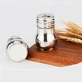 thumbnail image 3 of 2PCS Stainless Steel Salt Pepper Shakers Spice Jar Condiment Bottle Container with Rotating Cover, 3 of 6