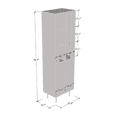 thumbnail image 3 of Cristal 05 24" Bookcase, 3 of 3