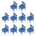 thumbnail image 1 of Muebles para casa de muñecas en miniatura, silla con detalles ricos, juego de sillas de comedor en miniatura realistas para accesorios de fotografía, 10 Uds., 1:12, 1 of 8