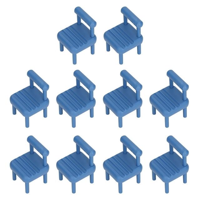 Muebles para casa de muñecas en miniatura, silla con detalles ricos, juego de sillas de comedor en miniatura realistas para accesorios de fotografía, 10 Uds., 1:12