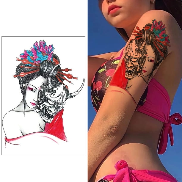 Pegatinas de tatuaje temporal Animal Crafts Body Art Full Fake Tatoo (D) 6pcs DQrwqpou Libre de BPA