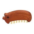 thumbnail image 3 of Masajeador de madera de mano Masajeador corporal Masajeador de cabeza multifuncional de mano cerdo, 3 of 9