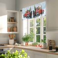 thumbnail image 3 of Golden Retriever Red Car Valances for Windows, 42 x 12in, Christmas Winter Snow Xmas Tree Rod Pocket Kitchen Valance Curtain Light Filtering Window Treatments for Living Room Bedroom, 1 Panel, 3 of 7