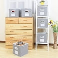 thumbnail image 4 of CNKOO Fabric Cloth Storage Bins Foldable Storage Cubes Organizer Baskets with Dual Handles for Home Bedroom Storage Set of 6 (, 4 of 8