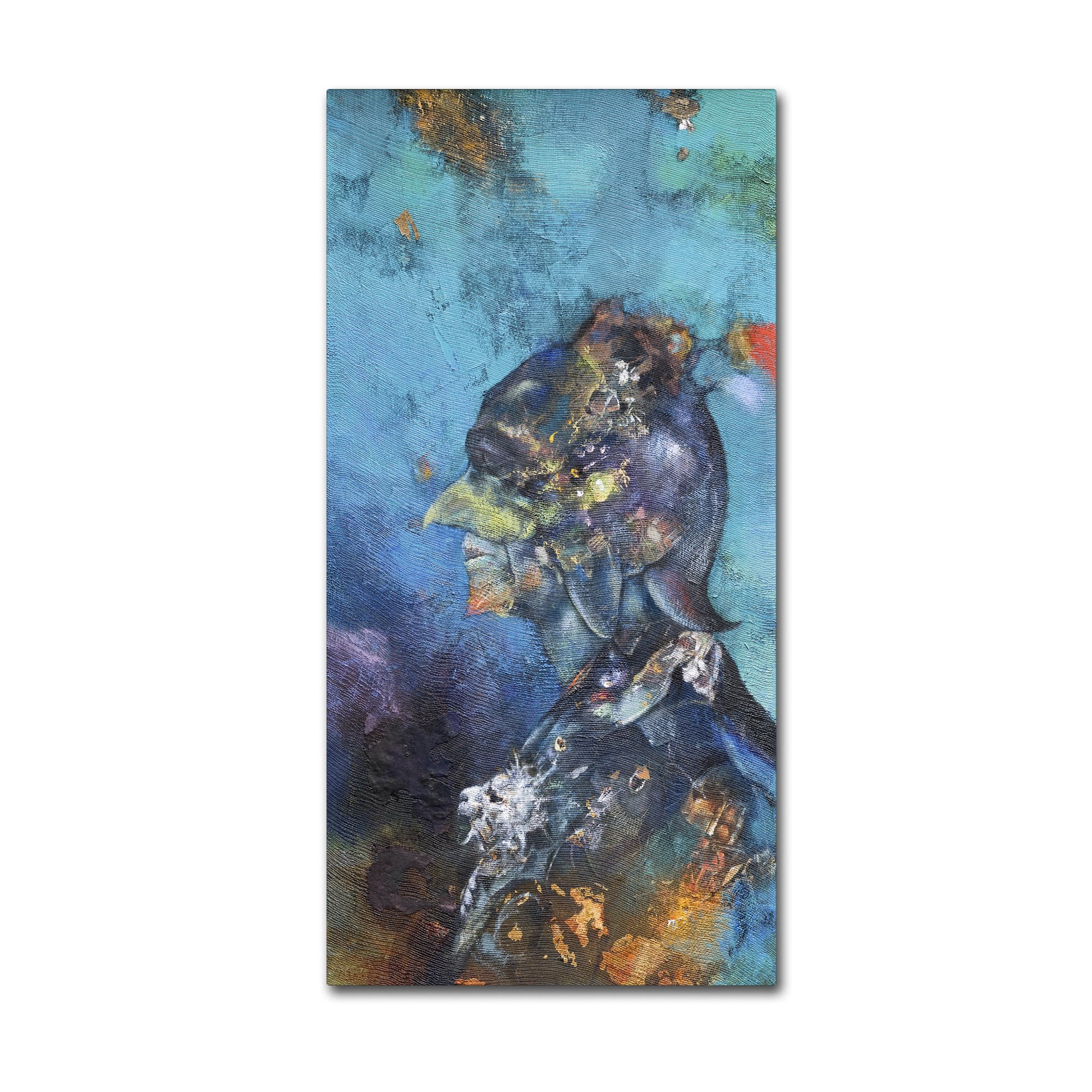Trademark Fine Art 'The Green Man' Canvas Art by Nick Bantock