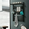 Mkyiongou Towel Warmer Rack Wall Mount Electric Heated Holder Bar for Bathroom Drying Rack ...