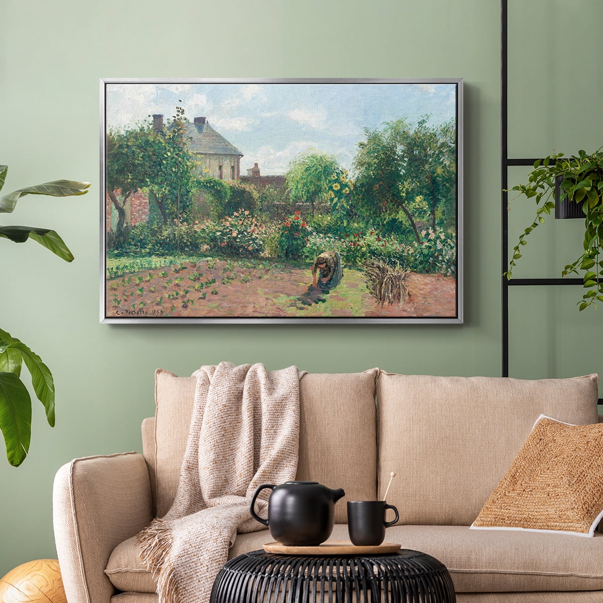 Vintage Landscape-CCLII By Wexford Home Framed in Silver Wood Gallery Wrapped Canvas 17 in. x 25 in.