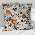 thumbnail image 4 of Designart "Timeless Elegance in Brown Blossoms" Floral Printed Throw Pillow, 4 of 5