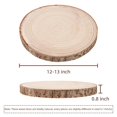 thumbnail image 2 of Wood Slices Maputune, 8 unidades, 30 a 33 cm, grandes, sin terminar, para bricolaje, 2 of 7