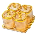 thumbnail image 2 of Plato para servir bocadillos de frutas secas Plato para aperitivos Tarros multiusos para dulces y nueces con Marrón, 2 of 9