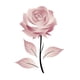 thumbnail image 2 of elegant Pink Rose Graphic Cotton T-Shirt For Fashionable Women, 2 of 7