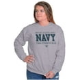 thumbnail image 3 of US Navy Logo Team Strength Value Unisex Plus Fleece Graphic Sweatshirt Brisco Brands 5X, 3 of 5