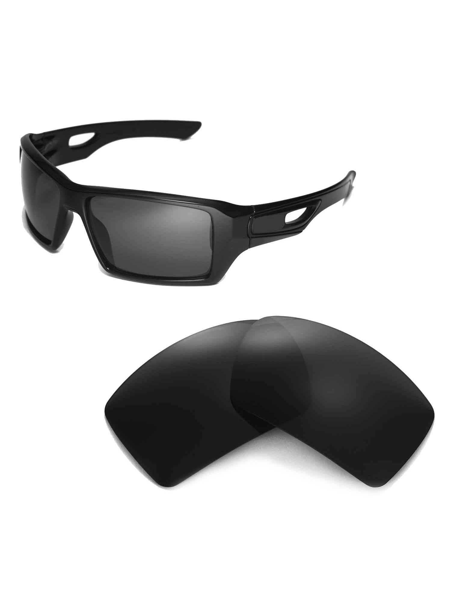 Walleva Black Replacement Lenses for Oakley Eyepatch 2 Sunglasses -  