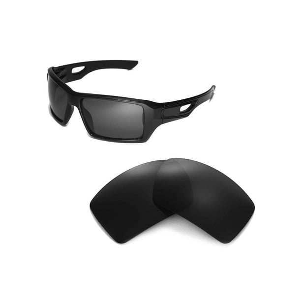 Walleva Black Replacement Lenses for Oakley Eyepatch 2 Sunglasses -  