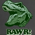 thumbnail image 2 of CafePress - T Rex RAWR Maternity Dark T Shirt - Maternity Dark T-Shirt, 2 of 3