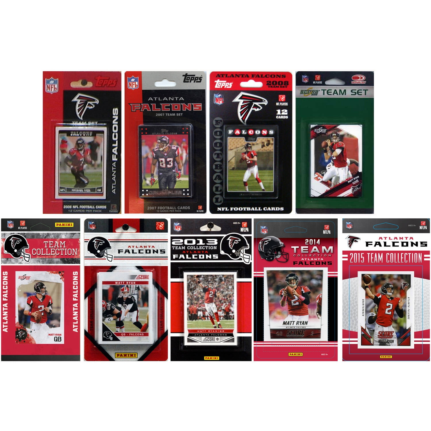 ATLANTA FALCONS 2011 Score Football Team Set made from Factory set