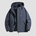 thumbnail image 3 of HUITKMM Womens Fall Jackets Unisex Windproof Outdoor Jacket Stylish and Versatile for Couples, 3 of 5