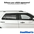 thumbnail image 4 of GrandWheel Co Window Deflectors Smoke Tinted In-Channel Side Window Vent Visor Deflectors Rain Guards Compatible with Toyota Tundra 2022-2025 CrewMax - 4pcs. GW0993, 4 of 9