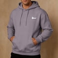 thumbnail image 6 of TKKCS Mens Pullover Hoodie with Kangaroo Pocket- Casual Loose Fit Long Sleeve Drawstring Soft Hooded Sweatshirt Dark Gray Size S, 6 of 7