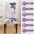thumbnail image 5 of Dining Room Chair Covers Slipcovers Set of 6, Stretch Kitchen Chair Covers Washable Spandex Parsons Chair Slipcover, Removable Dining Seat Protector for Home or Party, 5 of 6