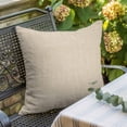thumbnail image 2 of Cream Pillow Covers 24x24 Inch, Farmhouse Burlap Solid Beige Color Modern Linen Texture Linen Pillowcase with Invisible Zipper, Decorative Throw Pillow Covers Cushion Case for Couch Sofa Bed, 2 of 9