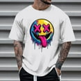 thumbnail image 2 of T-Shirt d'Halloween pour Homme, T-Shirt Graphique Effrayant pour Fête d'Halloween, Blouse Décontractée à Col Rond et Manches Courtes, Coupe Mode pour Usage Quotidien, 2 of 5