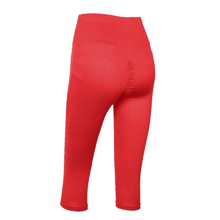 HYKEE Buttery Soft Leggings for Women - Yoga Pants - Red - High Waisted Tummy  Control Leggings for Women (Red, Small) at  Women's Clothing store