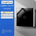 thumbnail image 5 of Tuya Zigbee Smart Switch Touch Light Switch Single Zero Fire Line Universal 1 Switch, 5 of 5