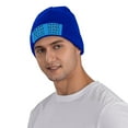 thumbnail image 3 of Ice Hockey Beanie Hat Men Women Warm Printed Cap Knit Beanies Hats Outdoor Winter Blue, 3 of 4