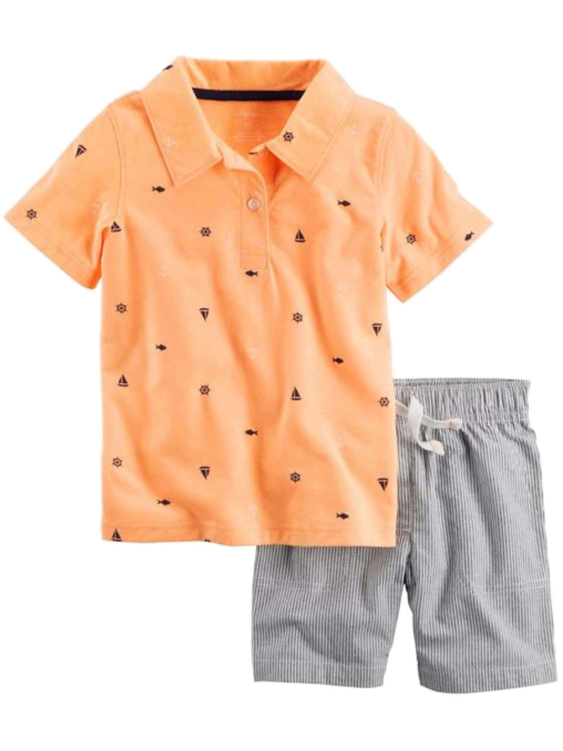 baby boy orange shirt