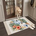 thumbnail image 2 of Entryway Rug 2'x3', Tropical Plants Pumpkins Kitchen Runner Rugs Non-Slip Carpet Mats, Summer Fall Farmhouse Palm Leaves Bedside Rugs Runners Washable Floor Carpet for Bathroom Laundry Room, 2 of 8