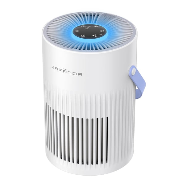 Jafanda Air Purifiers Small for Bedroom & Home, 20dB Sleep Mode, Desk Air Cleaner with Handle, 3-Stage HEPA Filtration for Dust, Pollen, Pet Fur, Smo