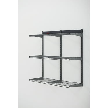 Rubbermaid Fasttrack Garage Storage All, How To Build Hanging Garage Shelves From 2 215 4 Sockets