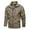 J-Khaki, variant on Rinsvye Mens Casual Solid Color Double Duty Jacket Outdoor Lapel Multi Pocket Mens Big and Tall Winter Coats Trench Coat Jacket