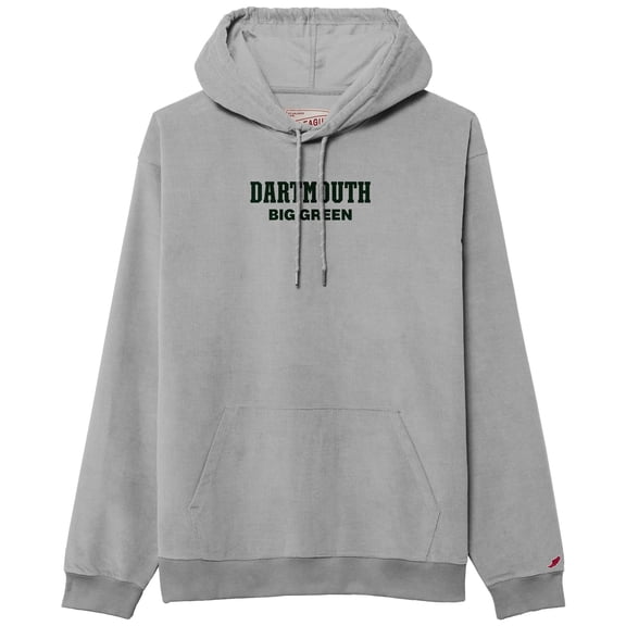 Men's League Collegiate Wear Gray Dartmouth Big Green Stretch Cord Pullover Hoodie