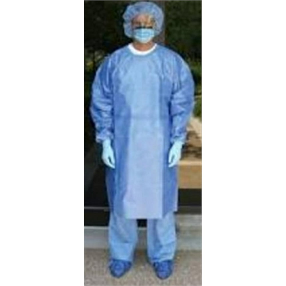 Cardinal Health BLUE ISOLATION Gown, Box of 100 Model 1200PG
