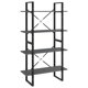 thumbnail image 1 of Armario VidaXL de madera maciza de pino gris de 4 niveles, 80 x 30 x 140 cm, 1 of 9