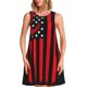 thumbnail image 1 of Easygdp Nautical American Flag para Vestido Transpirable de Mujer, Vestido Suelto de Manga Corta con Pliegues y Bolsillos para el Verano, 1 of 7