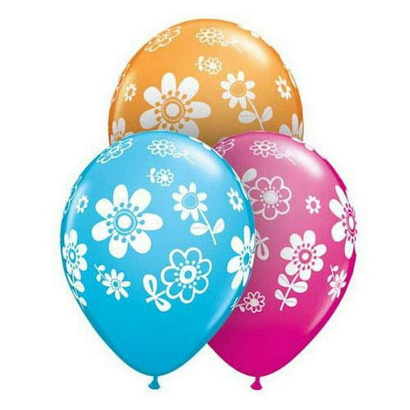 LOONBALLOON Flowers Balloons, 11″ CONTEMPO DAISIES