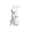 F, variant on Qiopertar Mini Cute White Ceramic Bunny Statue, Easter Spring Home Decor Figurine, Adorable Porcelain Decor for Living Room Desktop Shelf Dining Table Office Gift