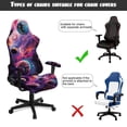 thumbnail image 5 of Pzuqiu Galactic Planet Computer Gaming Chair Cover Soft Non-Slip Racing Computer Chair Slipcover Set Comfortable Office Chairs Protector for Gaming Room Office Home Decor, 5 of 7