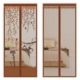 thumbnail image 3 of Cortina de puerta antimosquitos, sin perforaciones, autoadhesiva, para el hogar, dormitorio, sala de estar, mosquitera, magnética, suave, 3 of 5