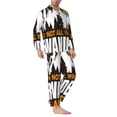 thumbnail image 3 of Bingfone Men'S Pajama Set 2 Piece Loungewear Pjs, Long Sleeve With Pajama Pants-Not All Who Wander Are Lost4, 3 of 9